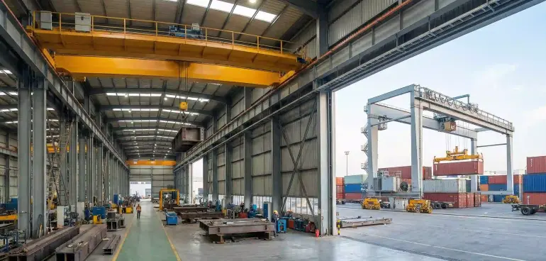 İşletmeniz İçin Doğru Vinç Seçimi: Gezer Köprülü mü, Portal Vinç mi?