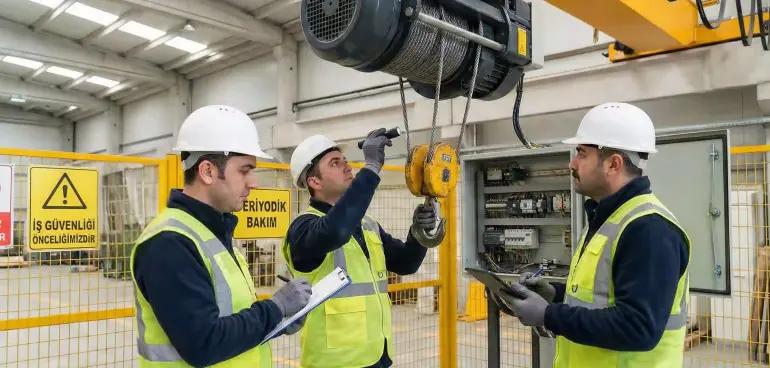 Vinç Periyodik Bakımı Neden Önemlidir? İş Güvenliği ve Yasal Zorunluluklar